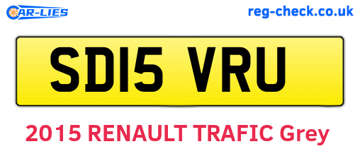 SD15VRU are the vehicle registration plates.