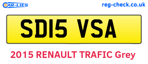 SD15VSA are the vehicle registration plates.