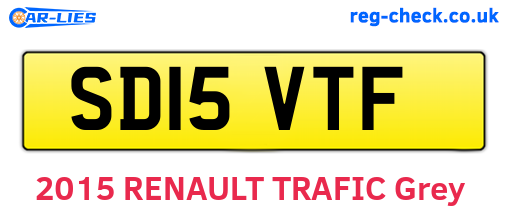 SD15VTF are the vehicle registration plates.