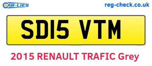 SD15VTM are the vehicle registration plates.