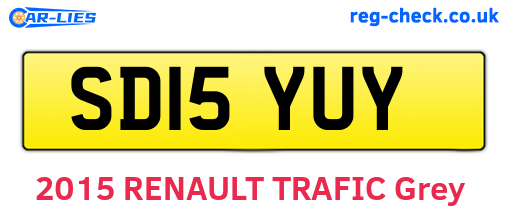SD15YUY are the vehicle registration plates.