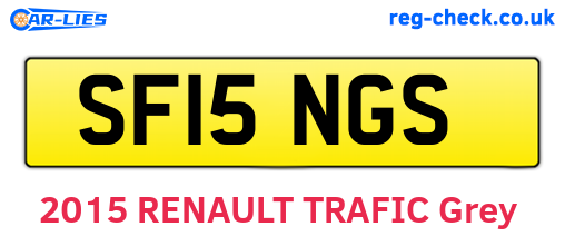 SF15NGS are the vehicle registration plates.