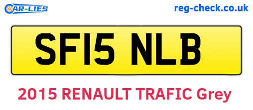 SF15NLB are the vehicle registration plates.