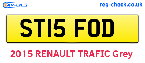 ST15FOD are the vehicle registration plates.