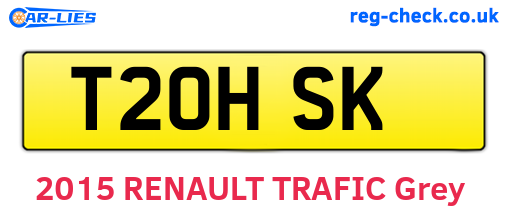 T20HSK are the vehicle registration plates.
