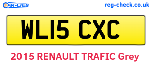 WL15CXC are the vehicle registration plates.