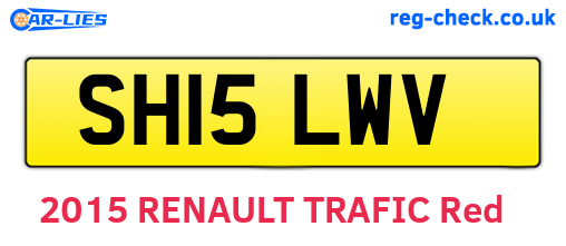 SH15LWV are the vehicle registration plates.
