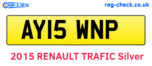 AY15WNP are the vehicle registration plates.