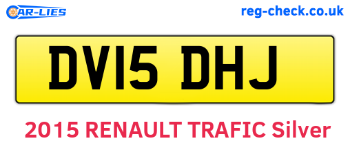DV15DHJ are the vehicle registration plates.