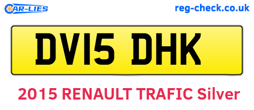 DV15DHK are the vehicle registration plates.