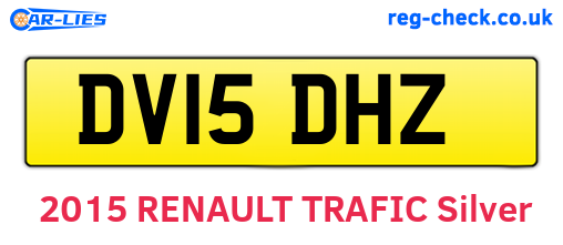DV15DHZ are the vehicle registration plates.