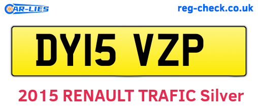 DY15VZP are the vehicle registration plates.
