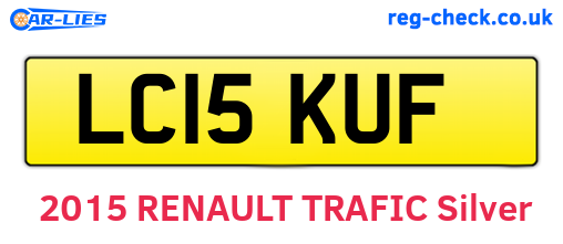 LC15KUF are the vehicle registration plates.