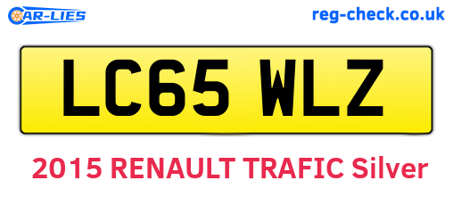 LC65WLZ are the vehicle registration plates.