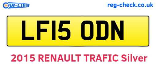 LF15ODN are the vehicle registration plates.