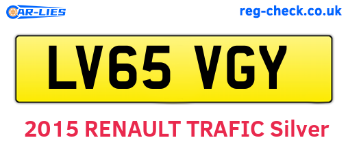 LV65VGY are the vehicle registration plates.