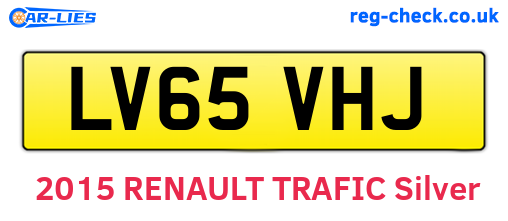 LV65VHJ are the vehicle registration plates.