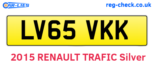 LV65VKK are the vehicle registration plates.