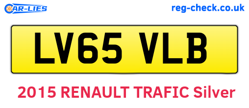 LV65VLB are the vehicle registration plates.