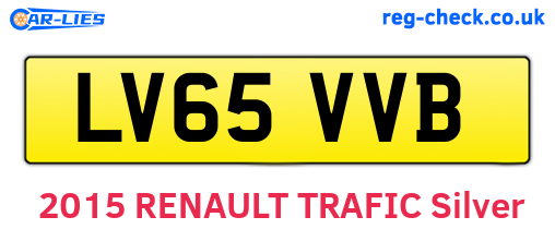 LV65VVB are the vehicle registration plates.