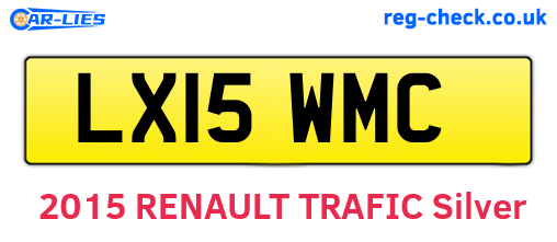 LX15WMC are the vehicle registration plates.