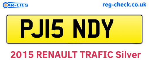 PJ15NDY are the vehicle registration plates.
