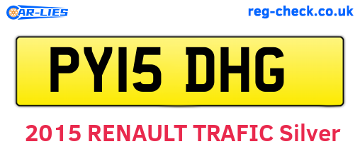 PY15DHG are the vehicle registration plates.