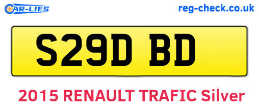 S29DBD are the vehicle registration plates.