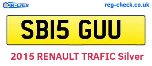 SB15GUU are the vehicle registration plates.