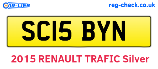 SC15BYN are the vehicle registration plates.