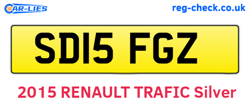 SD15FGZ are the vehicle registration plates.