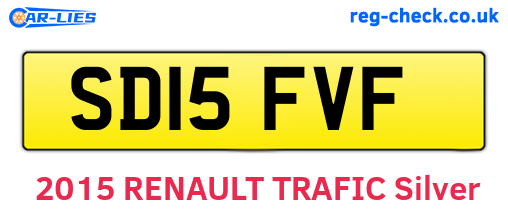 SD15FVF are the vehicle registration plates.