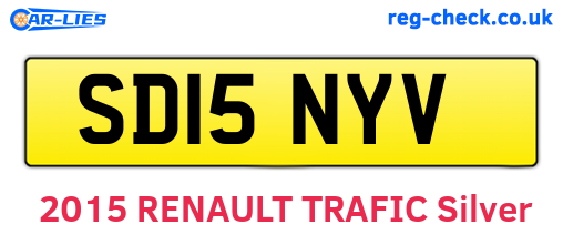 SD15NYV are the vehicle registration plates.