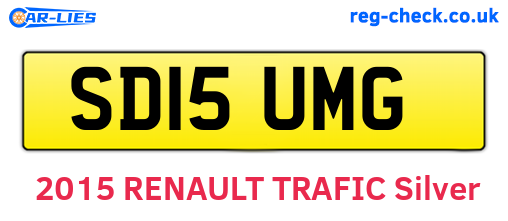 SD15UMG are the vehicle registration plates.
