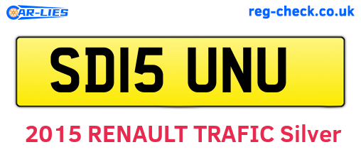 SD15UNU are the vehicle registration plates.