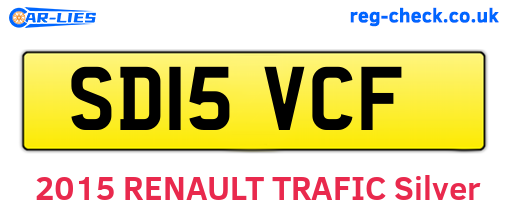 SD15VCF are the vehicle registration plates.