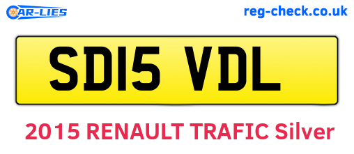 SD15VDL are the vehicle registration plates.