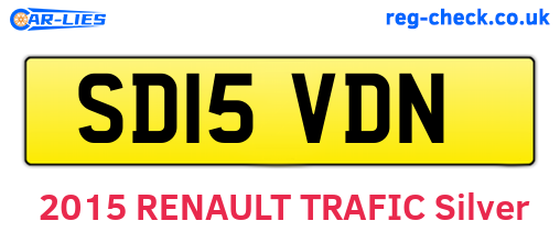 SD15VDN are the vehicle registration plates.