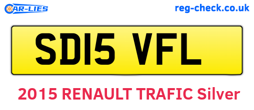 SD15VFL are the vehicle registration plates.