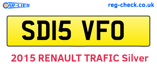 SD15VFO are the vehicle registration plates.