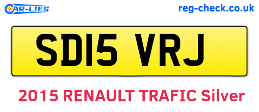 SD15VRJ are the vehicle registration plates.