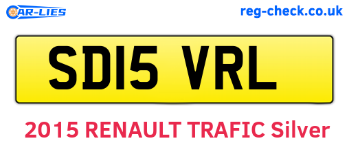 SD15VRL are the vehicle registration plates.
