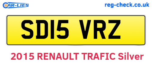 SD15VRZ are the vehicle registration plates.