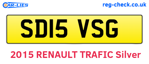 SD15VSG are the vehicle registration plates.