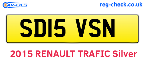 SD15VSN are the vehicle registration plates.