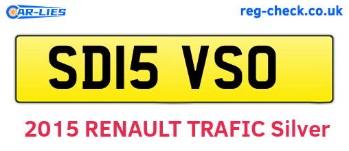 SD15VSO are the vehicle registration plates.