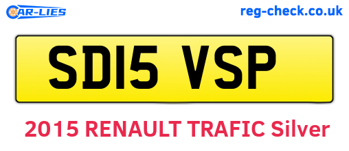 SD15VSP are the vehicle registration plates.