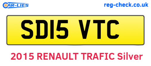 SD15VTC are the vehicle registration plates.
