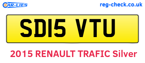 SD15VTU are the vehicle registration plates.