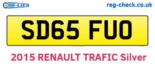 SD65FUO are the vehicle registration plates.